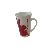 Starbucks 12 Oz Tall Coffee Mug Cup 2014 Christmas Red Starburst Flower ... - £6.59 GBP