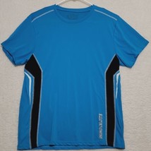 MMA Elite Men&#39;s shirt XL Short Sleeve Blue Polyester Exercise casual - $17.87