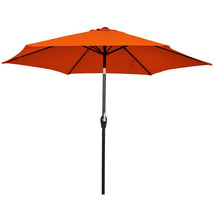 10 Feet Outdoor Patio Umbrella with Tilt Adjustment and Crank-Orange - C... - $2,441.01 MXN