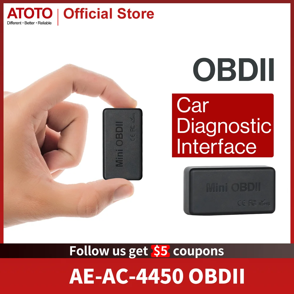 ATOTO OBD2 Scanner Bluetooth For Android Car Diagnostic Tool Check Engine Adapte - £56.20 GBP