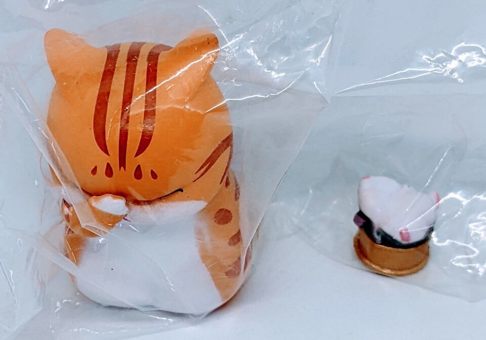 Yellow Cat(With Rat) Figurine - $20.00