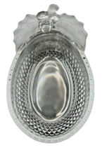 Mikasa Studio Nova Frosted Holly Berries Candy Trinket Dish Glass Holida... - €12,91 EUR