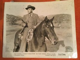 VINTAGE MOVIE FILM STILL PRESS PHOTO PHOTOGRAPH STAGE TO BLUE RIVER WHIP... - $19.78