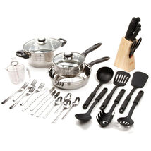 Gibson Total Kitchen Lybra 32-Piece Cookware Combo Set - $75.79 Gibson Total Kitchen Lybra 32-Piece Cookware Combo Set - $75.79