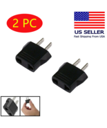 2 Pack European EU 220V to 110V Travel Flat Plug Charger Adapter Converter- NEW - $6.92