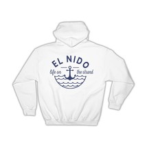 El Nido Life on the Strand : Gift Hoodie Beach Travel Souvenir Philippines - £28.94 GBP