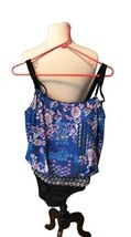 Swimsuits for All  Women&#39;s sz 10 one piece Flattering  slimming Blue  - €12,60 EUR