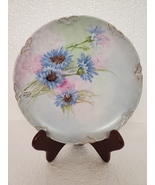 Vintage hand painted blue flower plate - $20.00