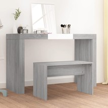 Modern Wooden Grey Sonoma Dressing Table Stool Seat Chair Bench - £27.41 GBP