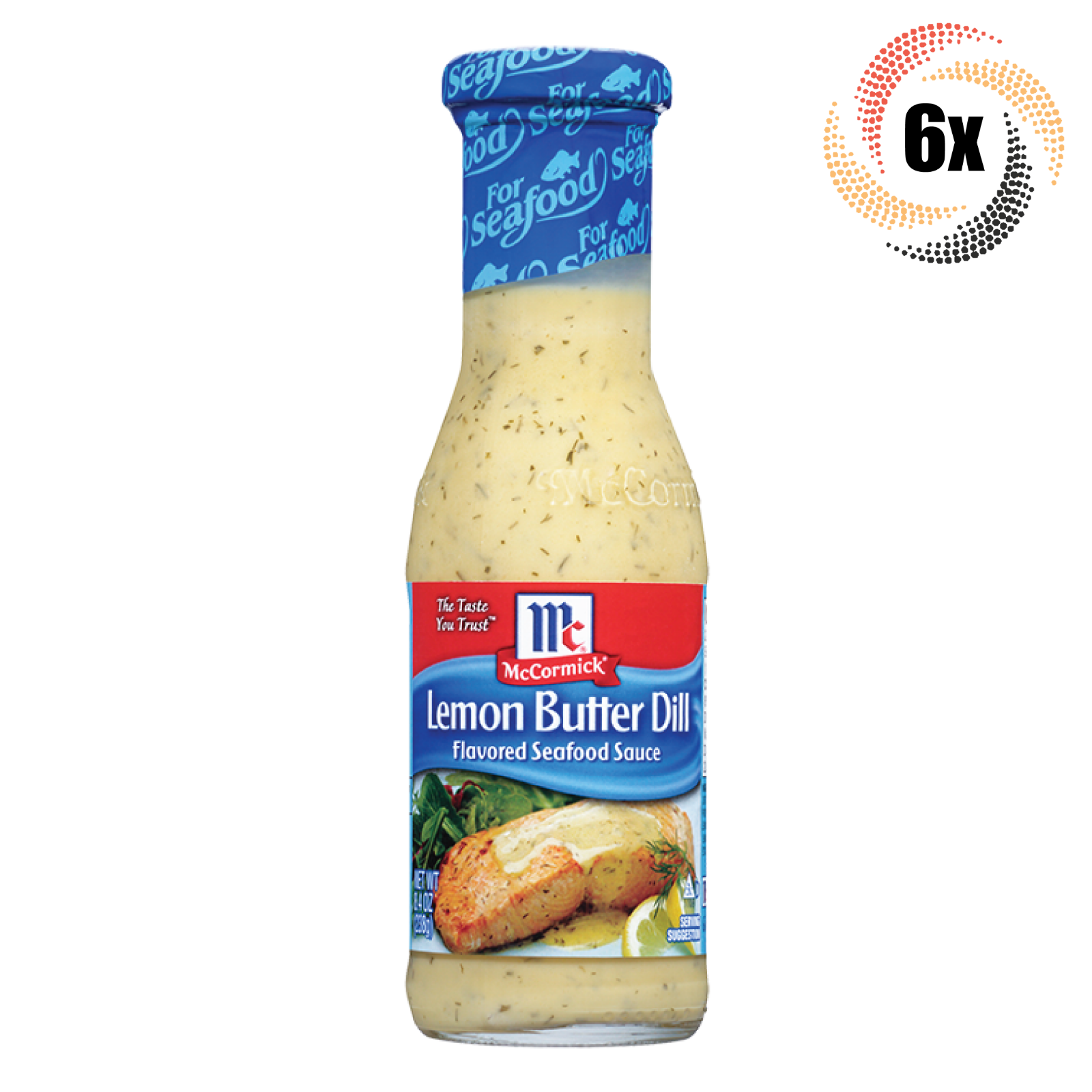 6x Bottles McCormick Lemon Butter Dill Seafood Sauce | 8.4oz | Fast Shipping - £39.35 GBP
