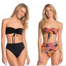 Maaji Swimwear Blank Onyx Bandy Multi Way Bandeau Bikini Top (Xl) - £55.06 GBP