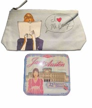 I Love Mr. Darcy Jane Austen Small Canvas Wallet Bag Jane Austin Temp Tattoos - £12.65 GBP