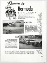 1947 Print Ad Bermuda Vacation Belmont Manor, Inverurie, Travel - $9.94