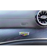 1x 3D Cadillac Crest Logo (Color) Metal Made Dashboard Emblem Badge - $13.00