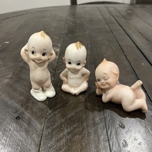 Vintage (1950) Japan Bisque Kewpie Doll Piano Babies Cutie - Lot of 3 - $29.69