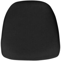 Premium Black Fabric Chiavari Chair Cushion for Stylish Event Comfort - $62.06
