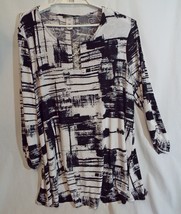 VeraRose Woman Black + White Blouse 2X - £18.30 GBP