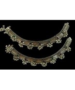 Antique Rare Silver Traditional Bridal Wear Simulated Ruby &amp; Emerald Ank... - $615.89 CAD