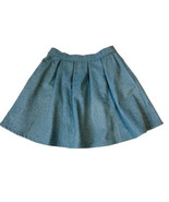 ModCloth Mini Skirt Smoke Gray Wool Blend Pockets Pleated Size Med Side ... - $15.20