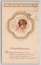 Easter Poem Greetings Darling Cherub Postcard O25 - £4.66 GBP