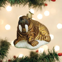 Old World Christmas Walrus Glass Nautical Coastal Christmas Ornament 12674 - £19.43 GBP