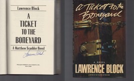 A Ticket to the Boneyard / SIGNED / Lawrence Block / NOT Personalized! 1ST ED HC - £14.60 GBP