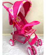 STROLLER/CARRIAGE Foldable,Heavy Duty, Adjustable 39&quot; Handle,PINK W/ STR... - £93.38 GBP