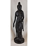 Japanese Bronze Standing Kuanyin Goddess - $326.70