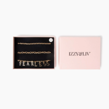 So Fearless 3 Piece Real Gold Plated Anklet/Bracelet Set New in Box - £17.18 GBP