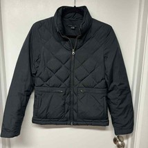 Theory Womens Black Meade Quilted Down Puffer Jacket Coat Size Small Petite - £35.41 GBP