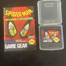 Spider-Man: Sinister Six (Sega Game Gear, 1993) Cartridge &amp; Case + Manua... - £25.02 GBP