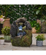 Handcrafted Moss &amp; Black Floor Fountain (23.75&quot;) - $4,264.66 MXN