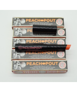 (LOT OF 5) NEW Soap &amp; Glory Peach Pout Balmy Lipstick .03 oz - Peach Ball - $35.06 CAD