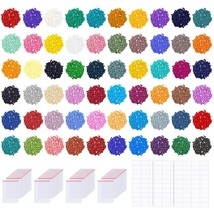 60000 Pcs 60 Colors Rhinestones For Diamond Painting Kit Diamond Painting Round  - £25.27 GBP