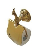 Gold clour bathroom brass LUXURY flowers Toilet Paper Holder - €46,54 EUR