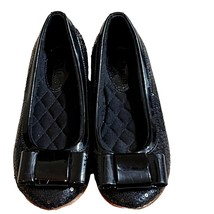 Monnalisa Italian Black Sparkly Flats Girls Sz 31 (13.5 US Equivalent) - £48.27 GBP