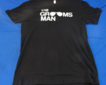 BACHELOR PARTY THE GROOMS MAN BLACK SHORT SLEEVE WEDDING GRAPHIC T SHIRT L - $21.86