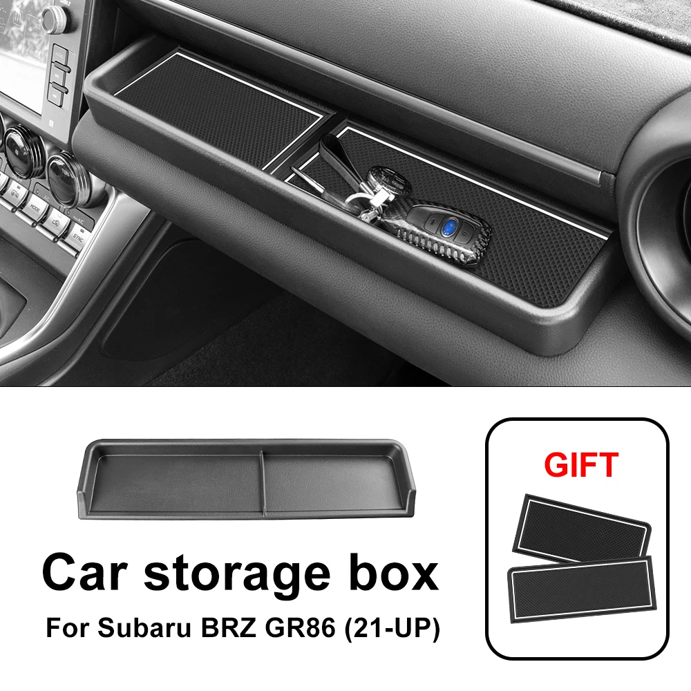 Izers box for subaru brz toyota gr86 2021 2022 2023 2024 co pilot glove storage tidying thumb200