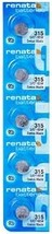 Renata Batteries 315 Silver Oxide Watch Battery (5 Pack) - £11.91 GBP