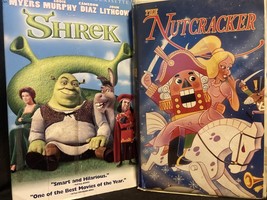 2 VHS NUTCRACKER &amp; SHREK animated PET RESCUE - £4.22 GBP