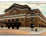 New Oregon and Washington Railroad Depot Seattle WA DB Postcard H28 - $5.89