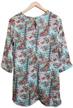 The LIMITED Chiffon 3/4 Sleeve Loose Fit Flare Print High Low Blouse (La... - £15.56 GBP