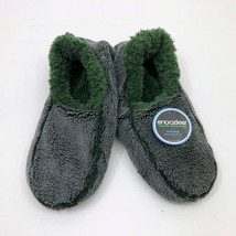 Snoozies Men&#39;s Classic Slippers 2 Tone Gray &amp; Green  Large 11/12 - $14.84