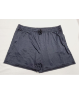 1X Real Essentials GRAY BLACK Dry Fit Moisture Wicking Shorts w/2 Zipper... - £11.04 GBP