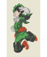 Anime Embroidery Pattern MHA Deku Jump - $6.93 CAD