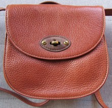 UGG Bag Mini Turn Lock Flap Crossbody Store Display Dark Chestnut Leathe... - $74.25