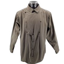 Outback Trading Co Bib Western Cowboy Mens Shirt Khaki Size Xl Bush Outfitters - £28.01 GBP