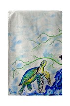 Betsy Drake Yellow Sea Turtle Beach Towel - £55.25 GBP