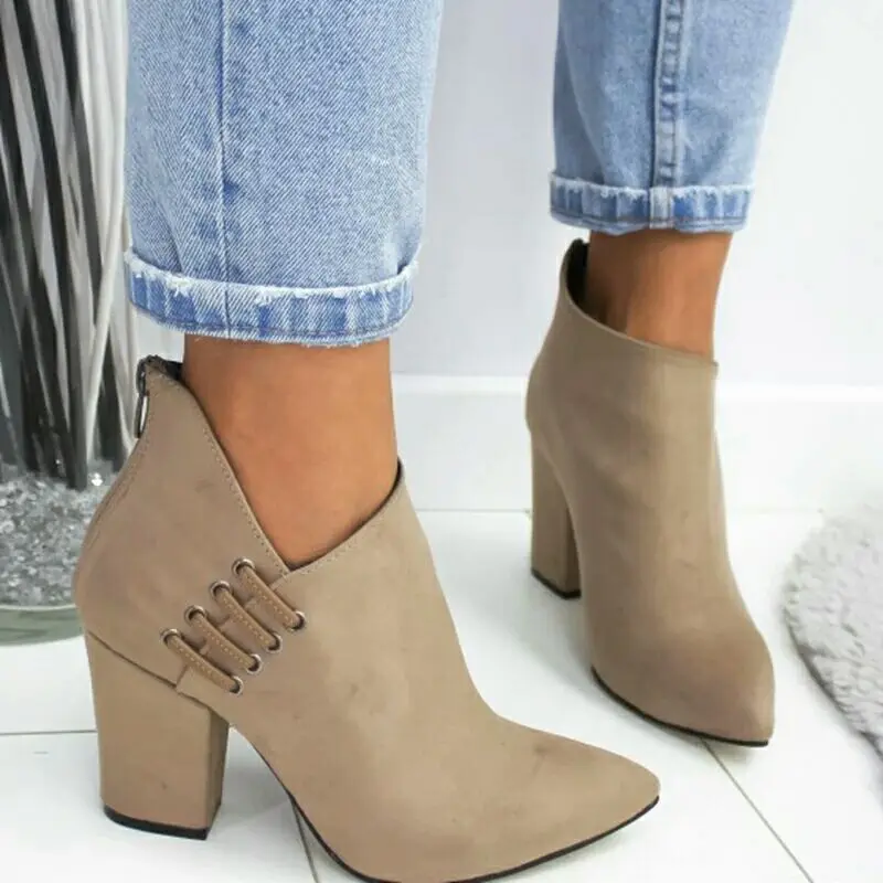 N women shoes ankle sexy boots short boots high heel fashion pointed europe shoes woman thumb200