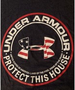 UNDER ARMOUR Stars and Stripes Logo Tee T-Shirt Red White Blue Size S Lo... - $185.32 MXN